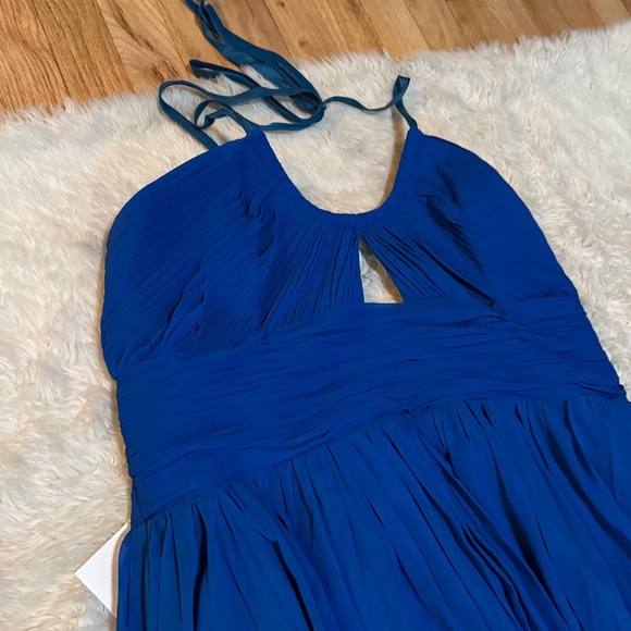 NWT Mac Duggal Halter Ruched Ombre Gown - Size 18W - Picture 5 of 7